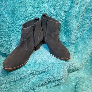 Grey suede Diba booties